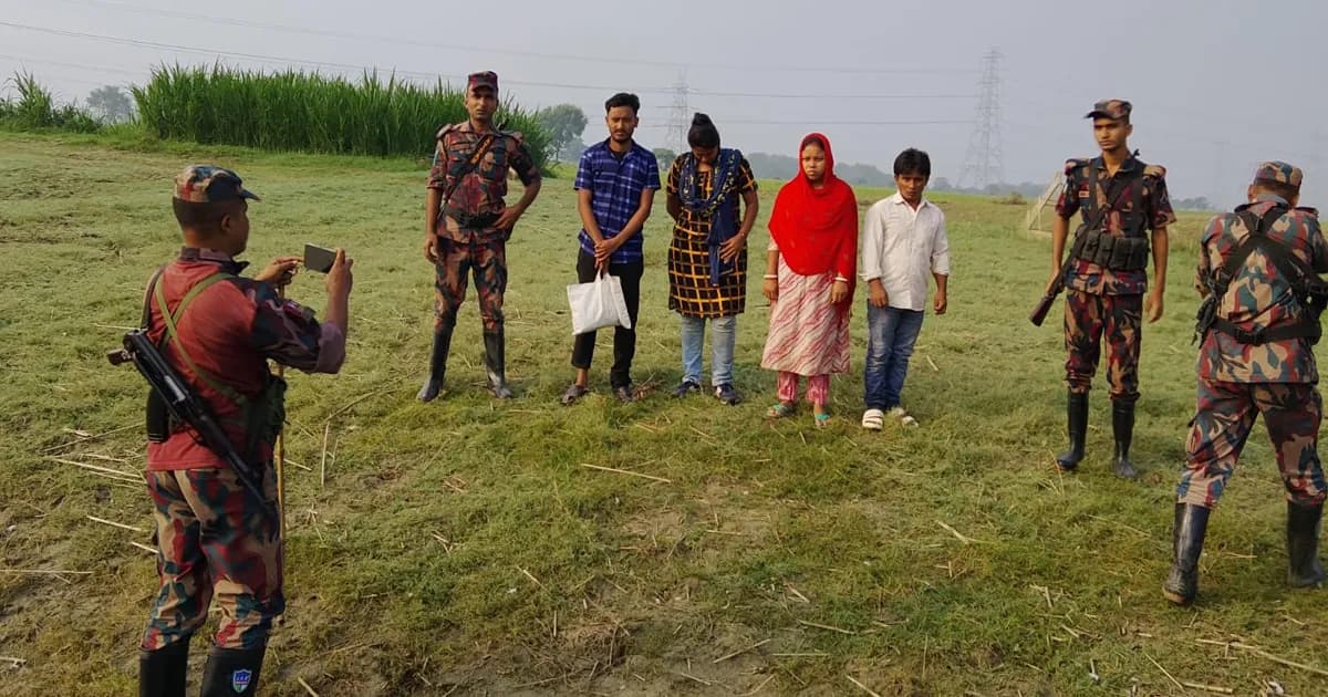 কুষ্টিয়া সীমান্তে চারজনকে পুশইনের চেষ্টা, বিজিবির বাধায় পিছু হটল বিএসএফ