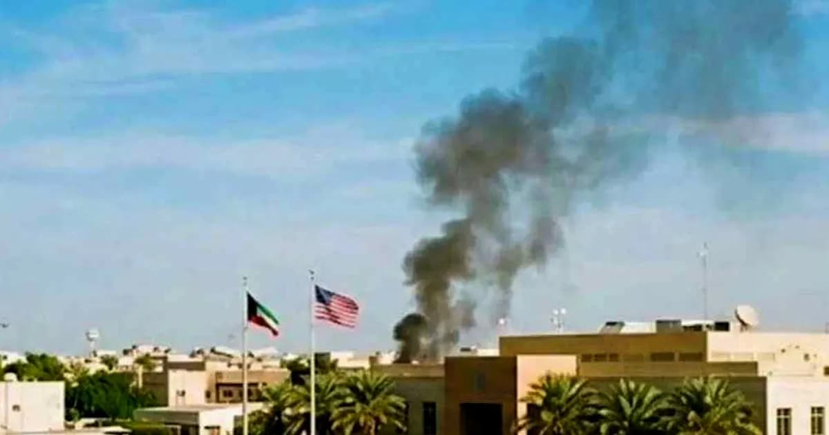 মার্কিন দূতাবাসে ইরানের মিসাইল হামলা