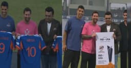 মেসিকে ভারতের জার্সি ও বিশ্বকাপের টিকিট উপহার
