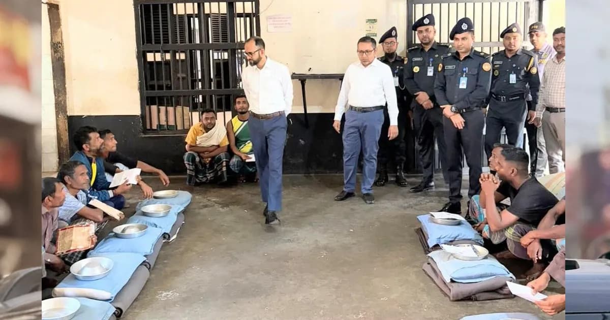মৌলভীবাজার জেলা প্রশাসক পরিদর্শন করলেন জেলা কারাগার