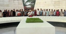 শহীদ প্রেসিডেন্ট জিয়াউর রহমানের মাজারে শরফুদ্দিন সান্টুর শ্রদ্ধা