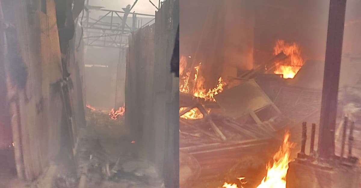 শ্যামপুরে টেক্সটাইল মিলে আগুন