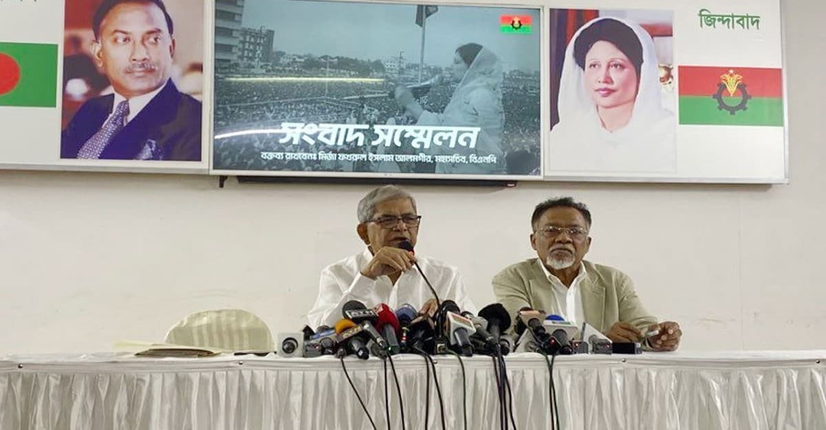 প্রধানমন্ত্রীর সঙ্গে সংলাপ করবে না বিএনপি: ফখরুল