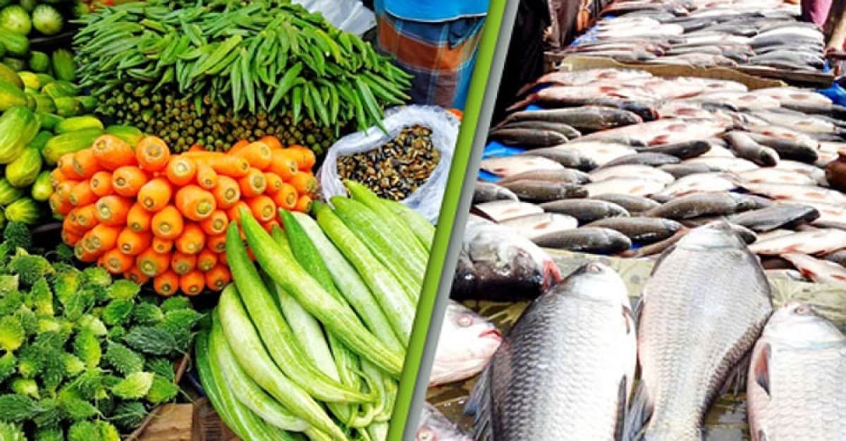 চড়া সবজির বাজার, মাছের দাম বাড়তি