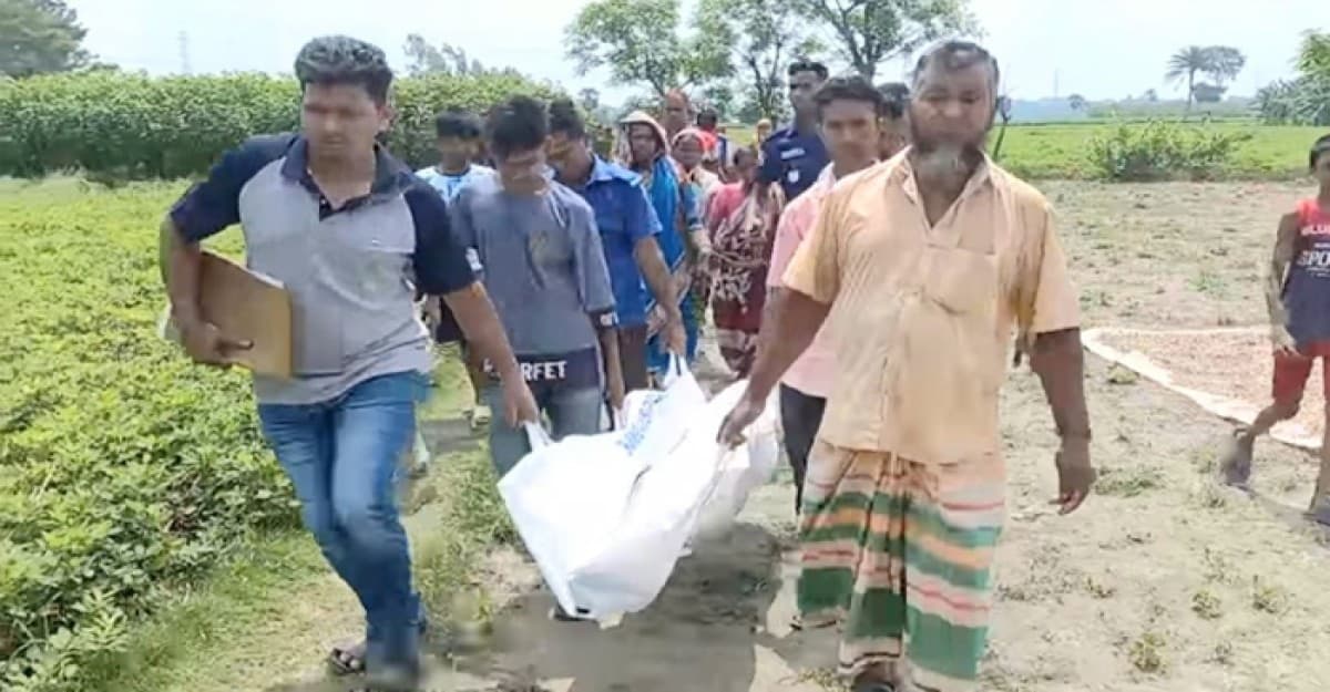 মুকসুদপুরে বাদাম ক্ষেত থেকে এক নারীর মরদেহ উদ্ধার