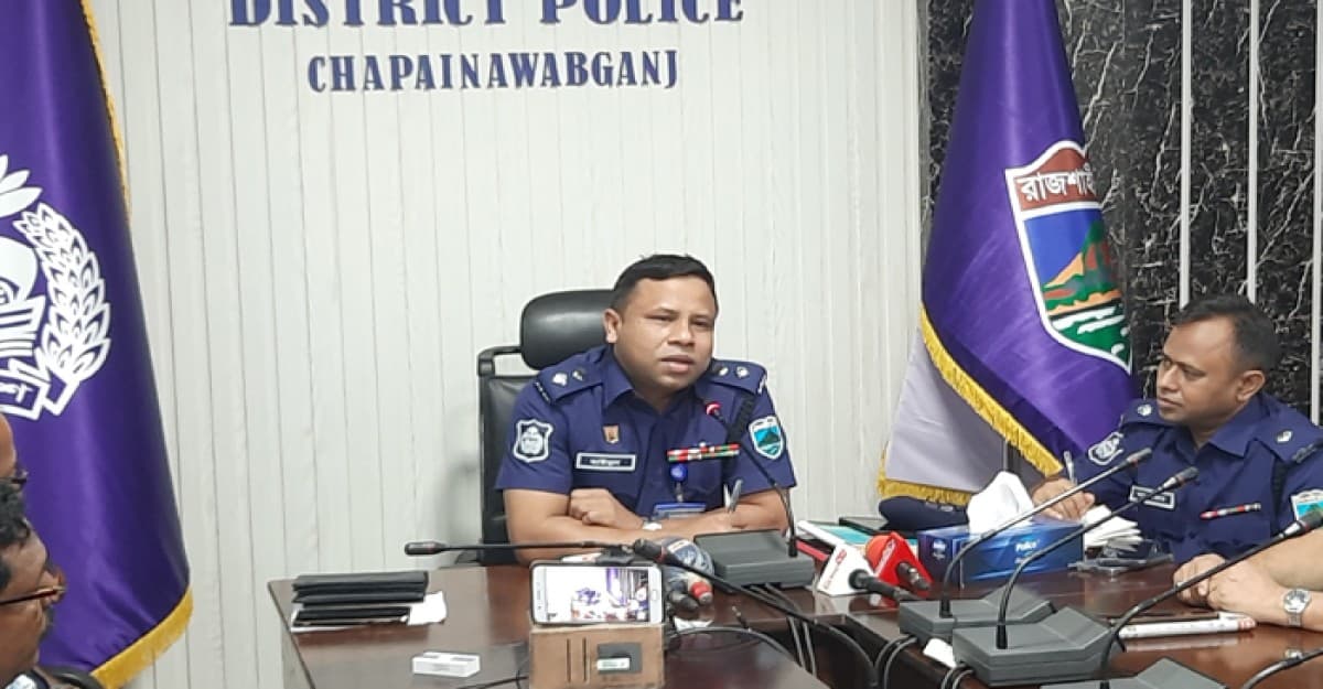 চাঁপাইনবাবগঞ্জের মানুষ শান্তিতে ঘুমাবেন: পুলিশ সুপার ছাইদুল হাসান