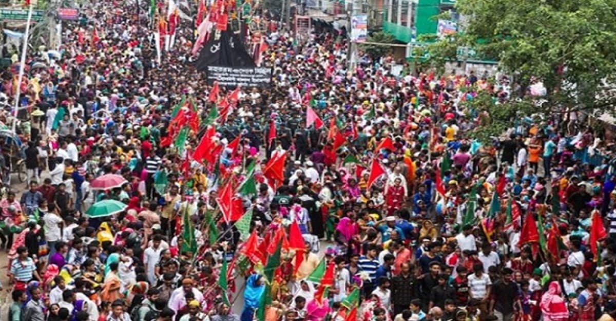 রাজধানীতে তাজিয়া মিছিল শুরু