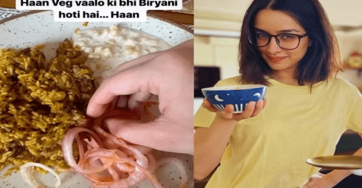 কাঁঠালের বিরিয়ানি খেলেন শ্রদ্ধা