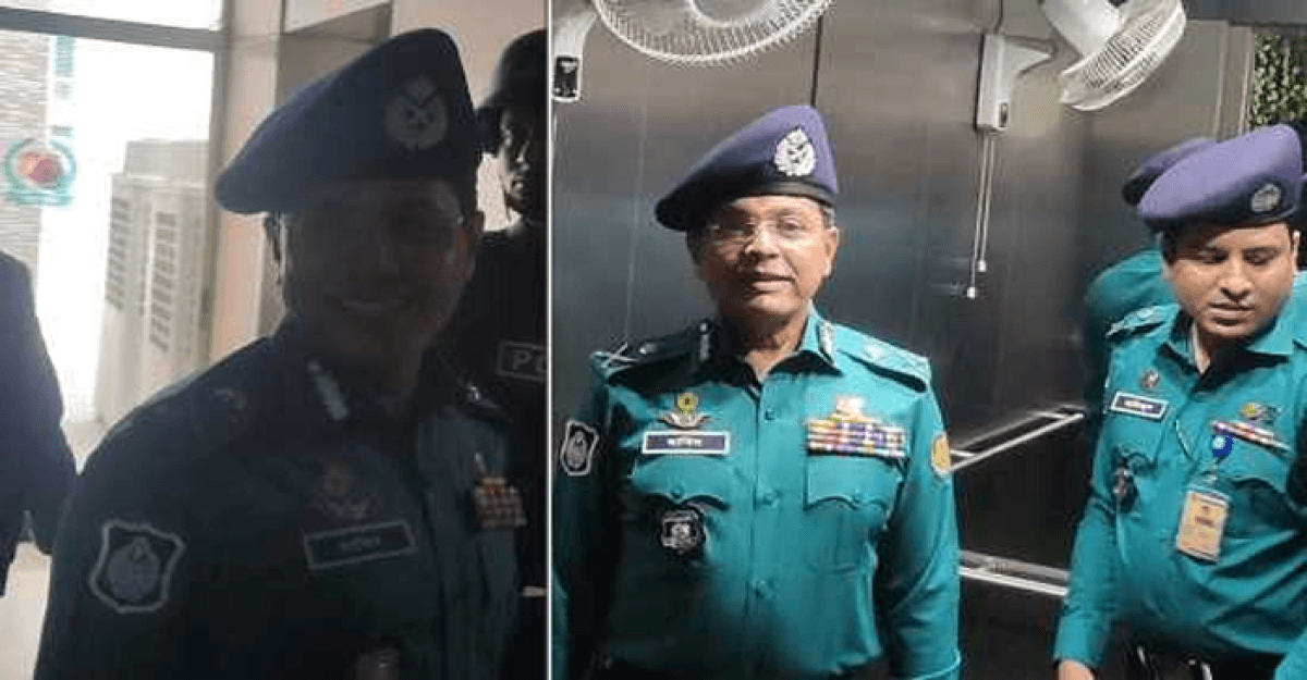 নিরাপত্তা ব্যবস্থা দেখতে ইসি ভবন পরিদর্শনে ডিএমপি কমিশনার