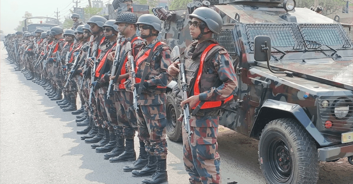 দেশে ১৫৯ প্লাটুন বিজিবি মোতায়েন