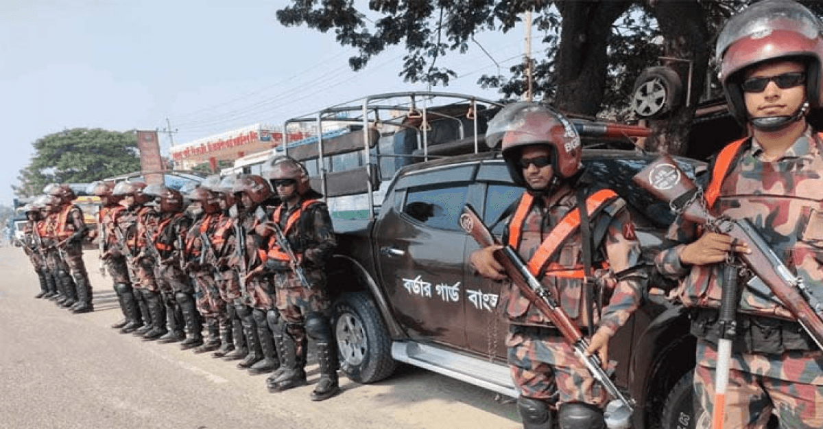 দেশে ১৫৬ প্লাটুন বিজিবি মোতায়েন