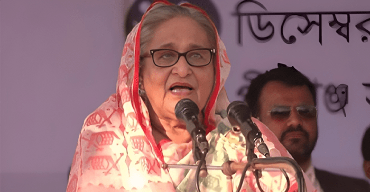 কী বাহে, একখান ভোট কি মুই পামু না: রংপুরে প্রধানমন্ত্রী