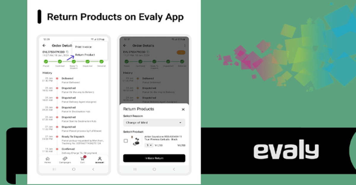 ‘সিঙ্গেল ক্লিক রিটার্ন পলিসি’ চালু করলো ইভ্যালি