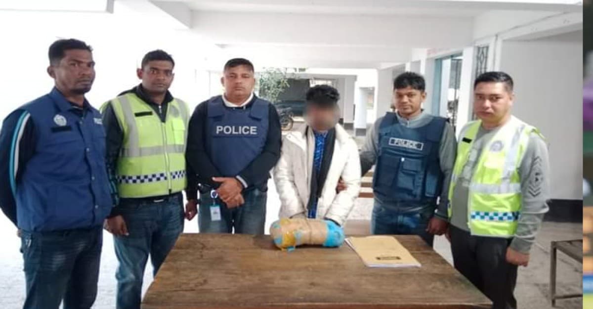 ভোলায় পুলিশের মাদকবিরোধী অভিযানে গাঁজাসহ আটক ১