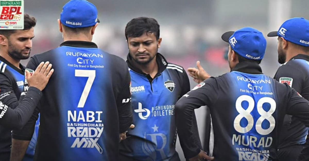 সাকিবের অলরাউন্ড পারফরম্যান্সে রংপুর পেল বড় জয়