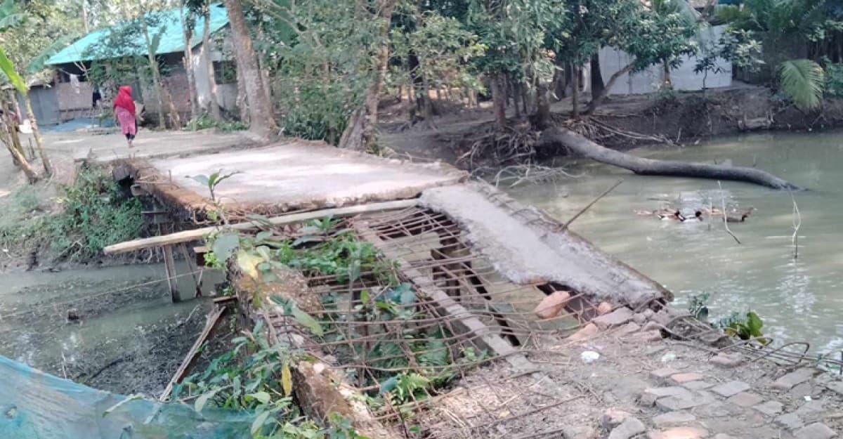 দুমকীতে সেতু যেনো মরন ফাঁদ