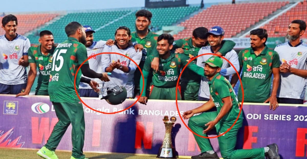টাইমড আউট উদযাপন করে মুশফিকের উচিত জবাব