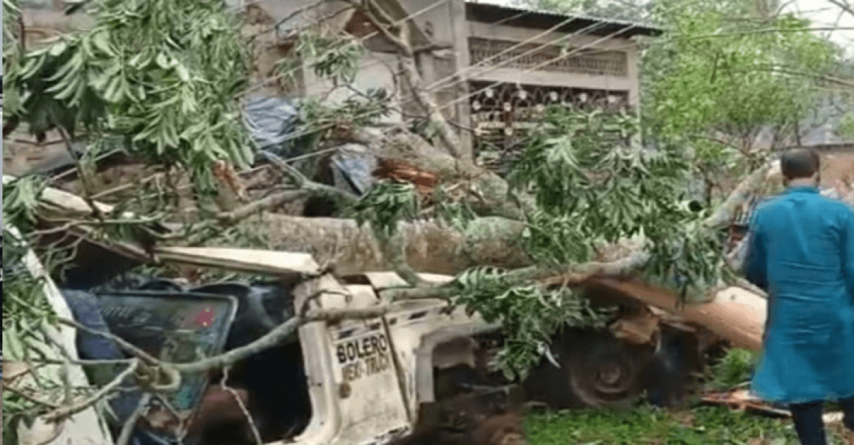 ত্রিপুরায় কালবেশাখী ঝড়ের দাপটে নিহত ২