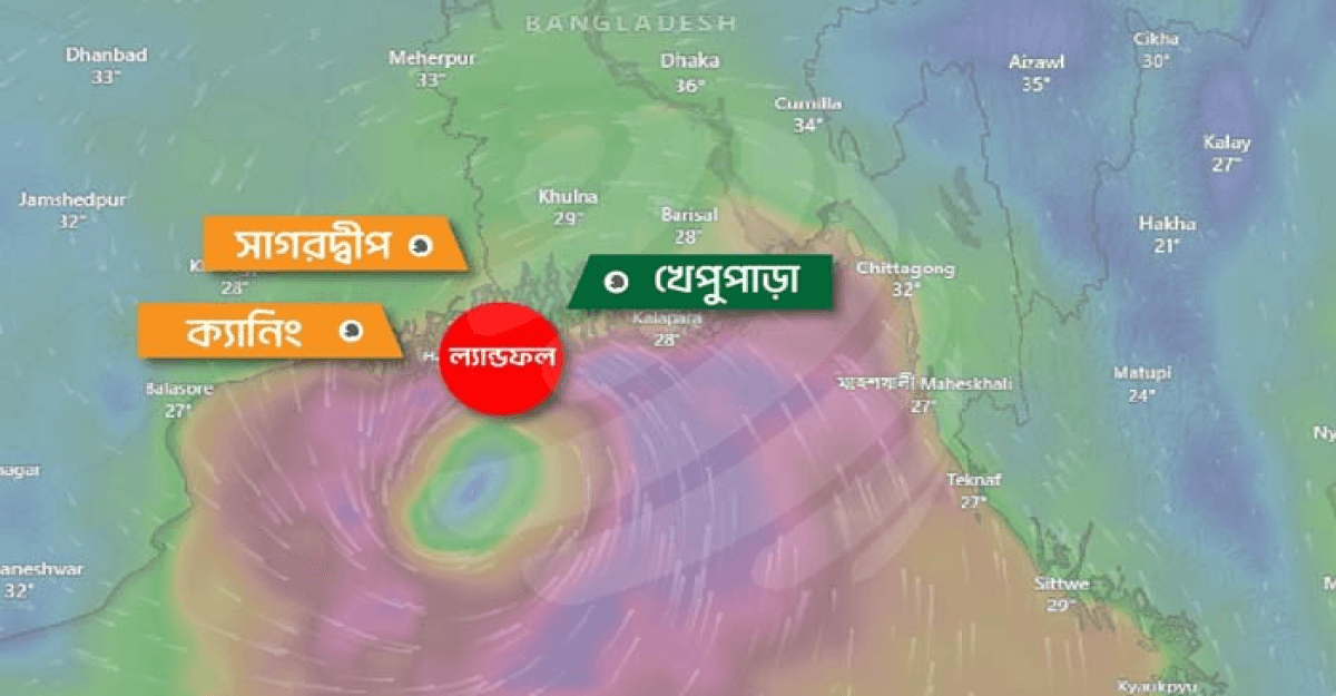ঘূর্ণিঝড় রেমাল: পায়রা-মোংলা বন্দরে ৭ নম্বর বিপদ সংকেত