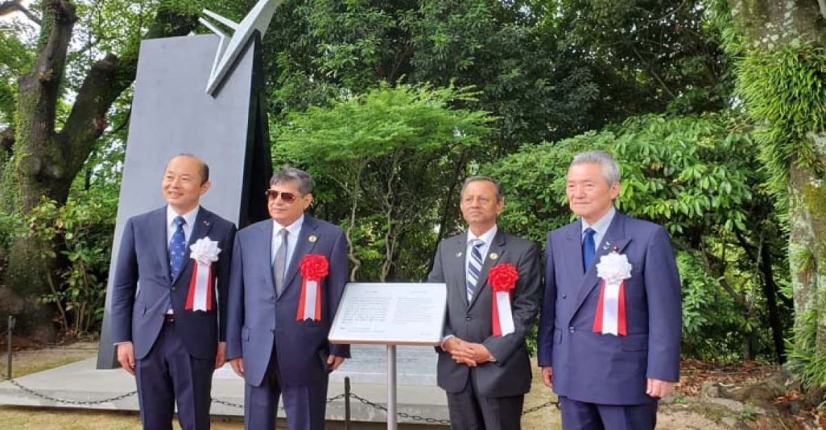 নাগাসাকিতে বাংলাদেশের অর্থায়নে নির্মিত শান্তি স্মৃতিস্তম্ভের উদ্বোধন