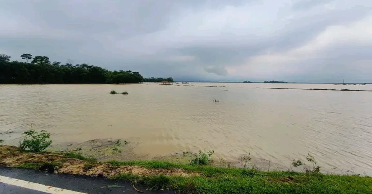 গোয়াইনঘাটে আকস্মিক বন্যায় হাওর ও নিম্নাঞ্চল প্লাবিত