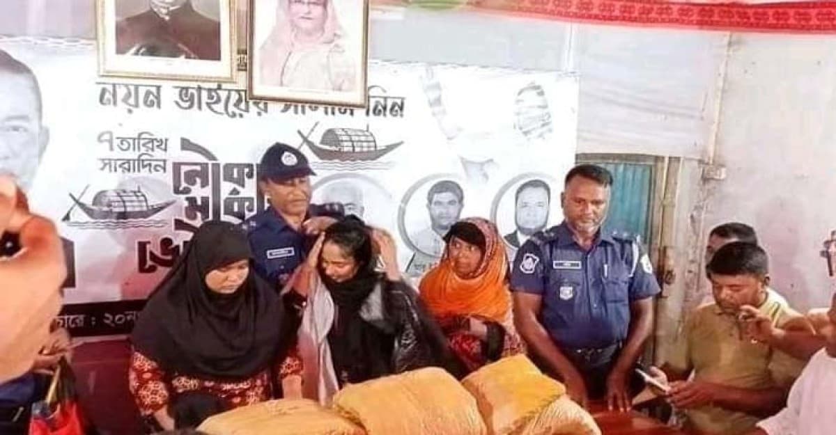 লক্ষ্মীপুরে ১৫ কেজি গাঁজাসহ ৩ নারী আটক