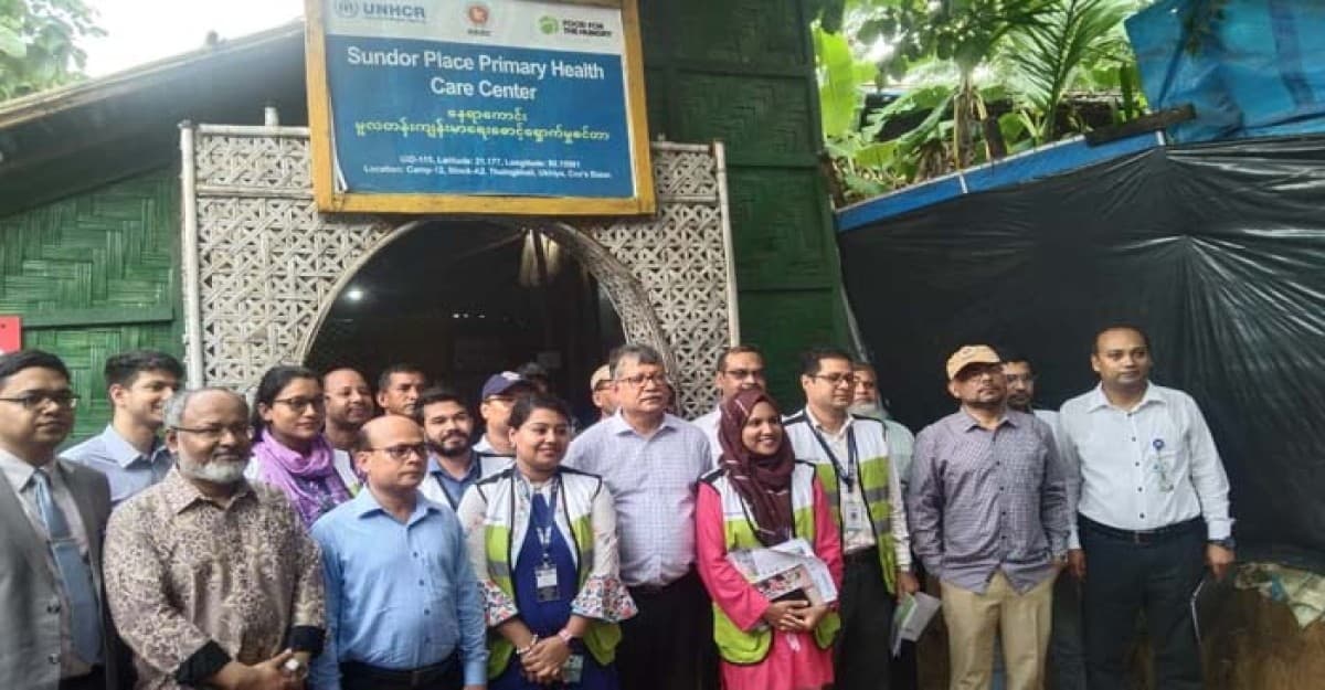 রোহিঙ্গা ক্যাম্প পরিদর্শন করলেন পররাষ্ট্র সচিবের নেতৃত্বে ৮ প্রতিনিধি