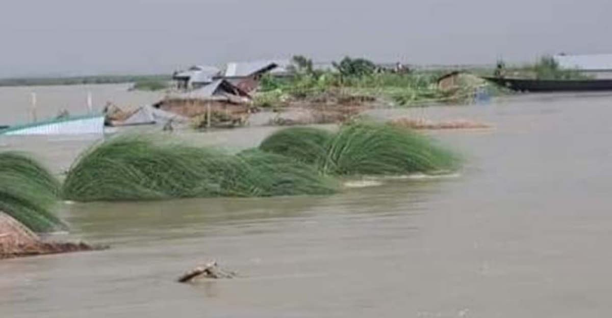 গাইবান্ধায় নিরাপদ আশ্রয়ের খোঁজে বানভাসি মানুষ