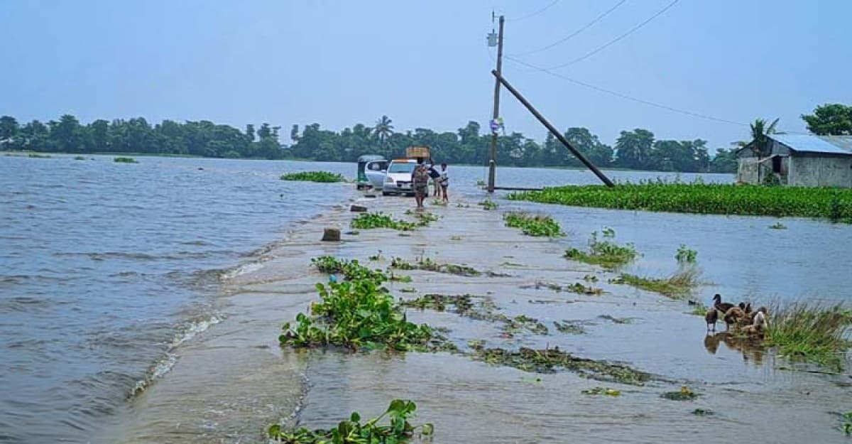 আবারও সুনামগঞ্জে নদ-নদীর পানি বিপৎসীমার ওপরে