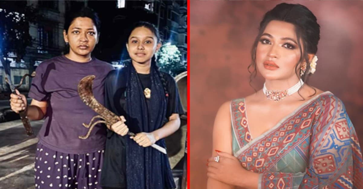 হঠাৎ মাঝ রাতে রাস্তায় বাঁধন, হাতে দা-বটি