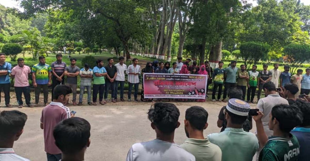 ভারতে নারী চিকিৎসককে ধর্ষণ-হত্যার প্রতিবাদে ইবিতে সমাবেশ
