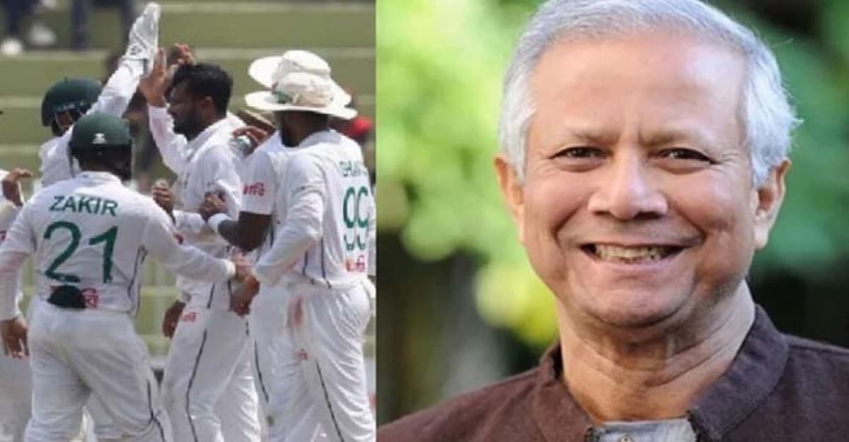 ‘ঐতিহাসিক’ টেস্ট জয়ে বাংলাদেশ দলকে অভিনন্দন প্রধান উপদেষ্টার