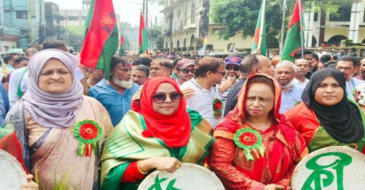 সিলেটে বৈষম্যবিরোধী আন্দোলনে মাঠ ছাড়েননি বিএনপি নেত্রীরা