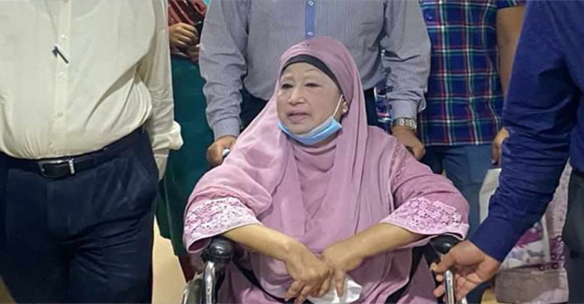 হাসপাতাল থেকে বাসায় খালেদা জিয়া