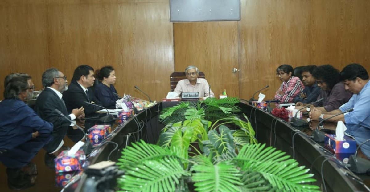 রাবি সফরে চীনের হোংহে বিশ্ববিদ্যালয়ের কনফ্যুসিয়াস ইনস্টিটিউটের প্রতিনিধিদল