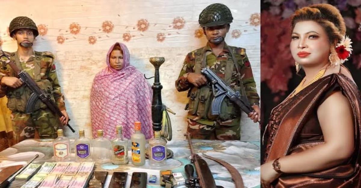 চুয়াডাঙ্গায় অস্ত্র-নগদ টাকাসহ আলোচিত মাদক সম্রাজ্ঞী রুপা গ্রেফতার