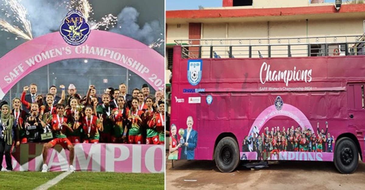 ঢাকায় পৌঁছেছেন সাফজয়ী চ্যাম্পিয়নরা, যে পথ দিয়ে যাবে ছাদখোলা বাস