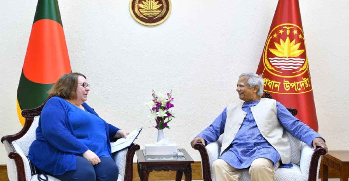 প্রধান উপদেষ্টার সঙ্গে মার্কিন চার্জ দ্য অ্যাফেয়ার্সের বিদায়ী সাক্ষাৎ