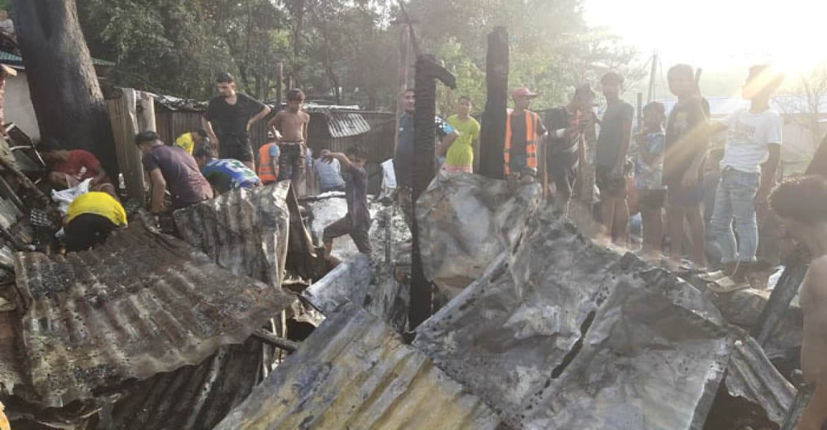 রোহিঙ্গা ক্যাম্পে আগুনে পুড়ল চার বসতবাড়িসহ ৮ দোকান