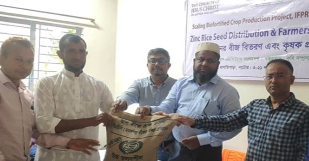 নাটোেরের বাগাতিপাড়ায় কৃষকদের বিনামূল্যে ধানের বীজ বিতরণ