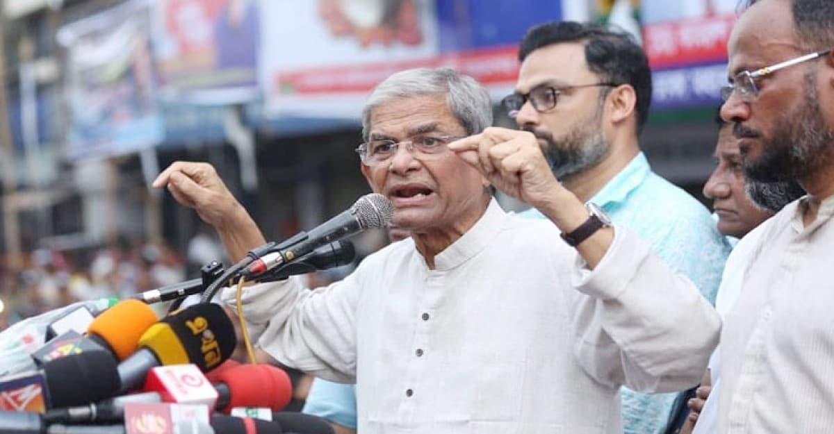 বাংলাদেশে সবচেয়ে বড় রাজনৈতিক শক্তি বিএনপি: মির্জা ফখরুল