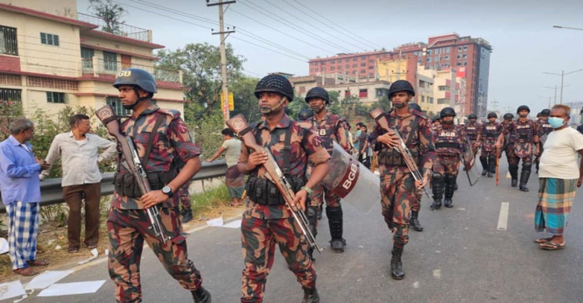 যাত্রাবাড়ী-ডেমরা এলাকায় ৬ প্লাটুন বিজিবি মোতায়েন