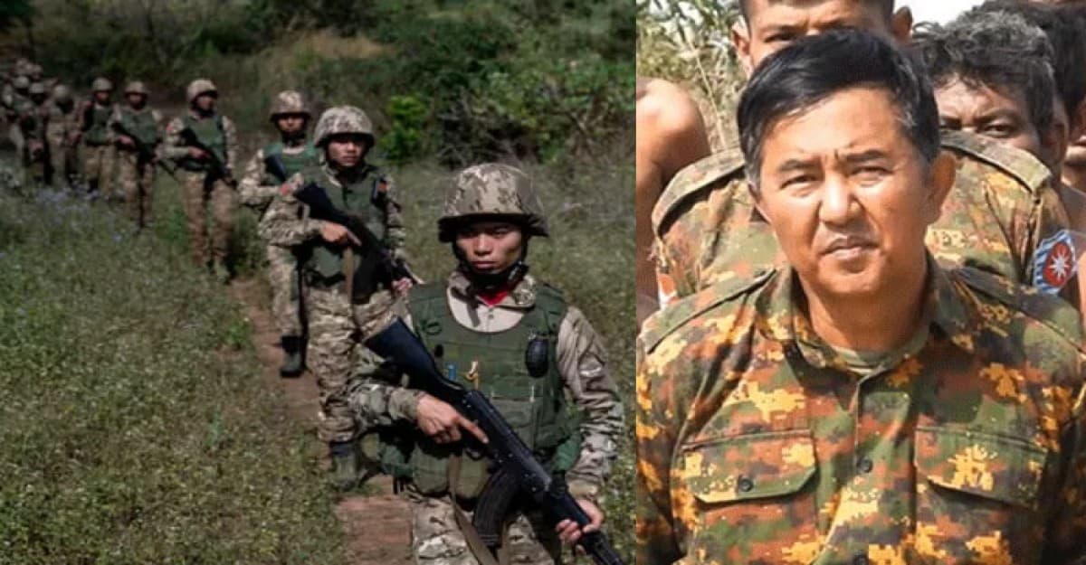 মিয়ানমারে সীমান্তবর্তী শহর থেকে শত শত সেনাসহ জেনারেল আটক