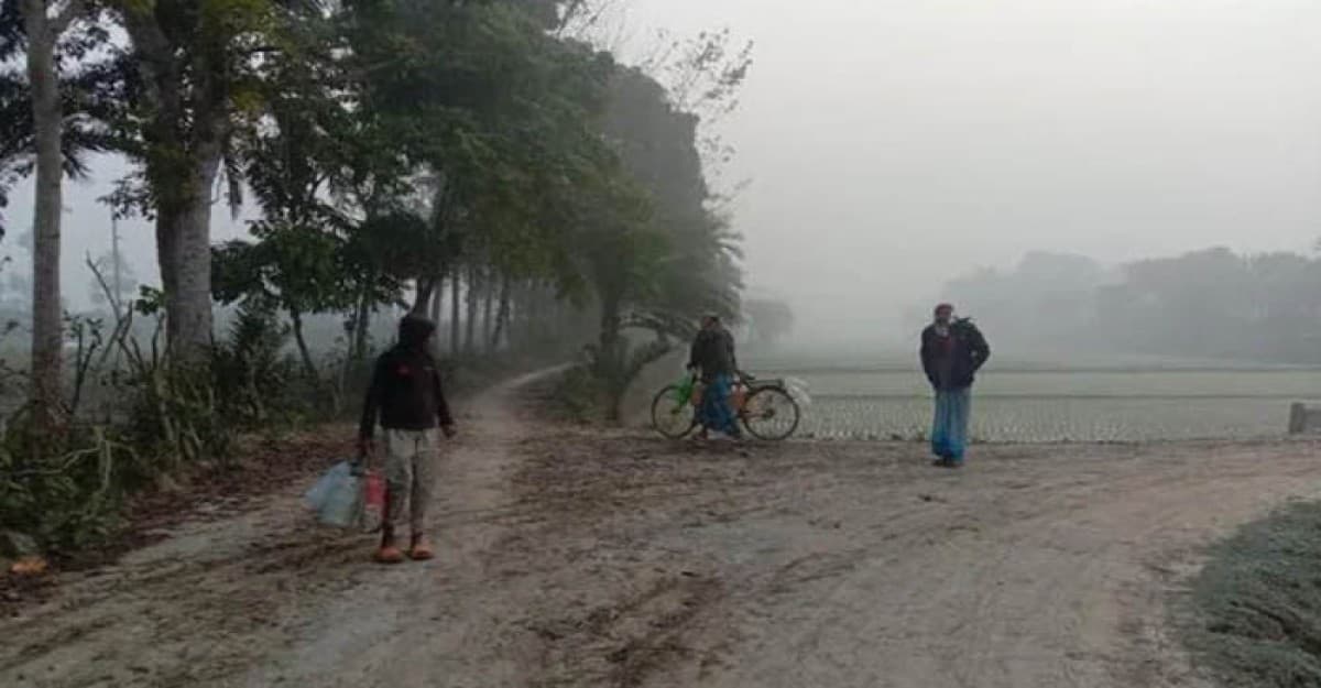 চুয়াডাঙ্গায় ঘন কুয়াশা আর হিম বাতাসে জনজীবন বিপর্যস্ত