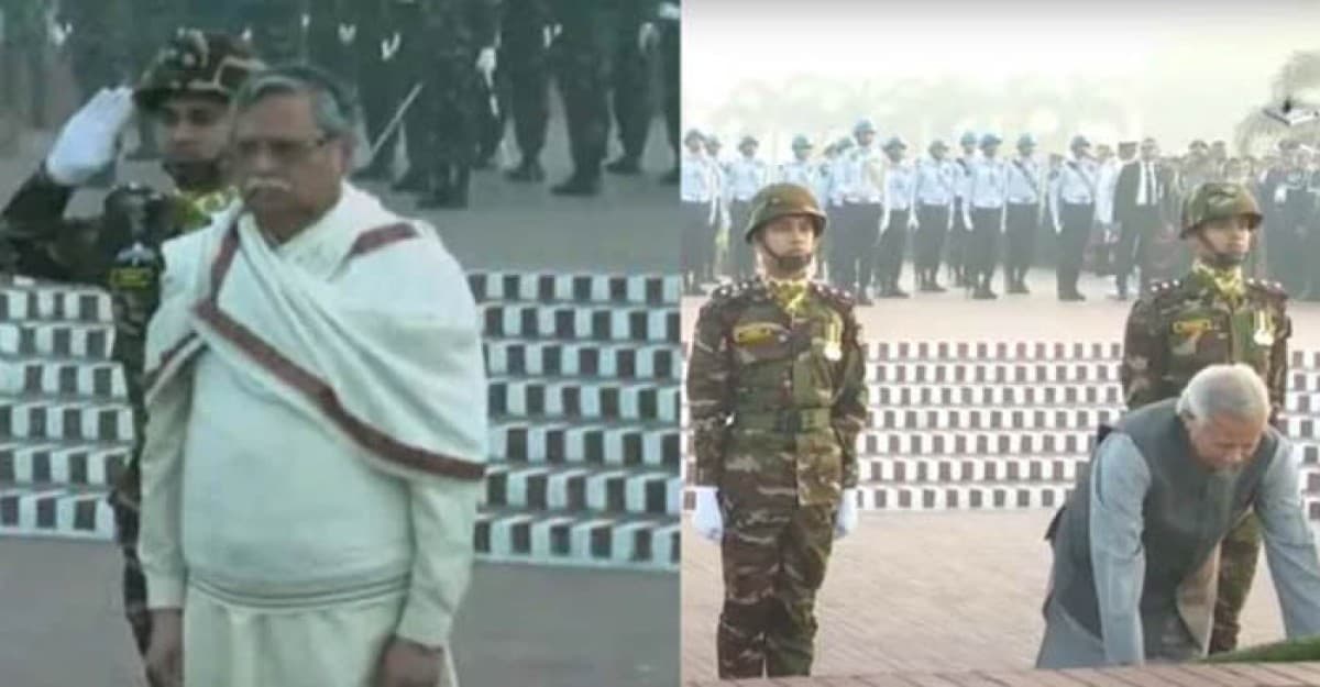 জাতীয় স্মৃতিসৌধে রাষ্ট্রপতি ও প্রধান উপদেষ্টার শ্রদ্ধা