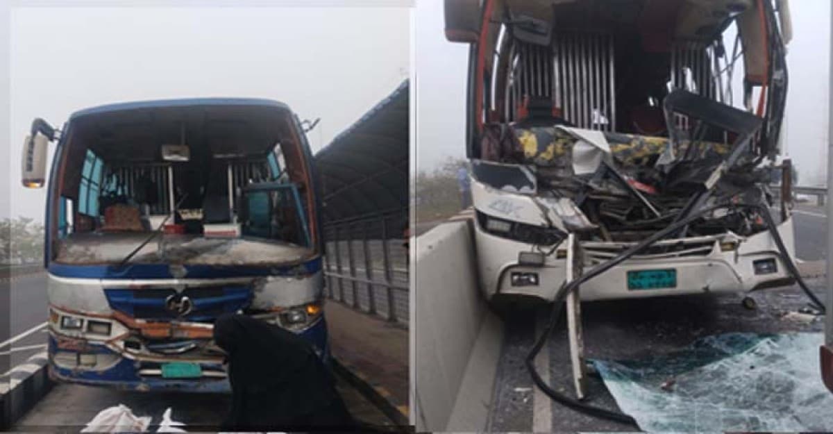 মুন্সীগঞ্জে ঢাকা-মাওয়া এক্সপ্রেসওয়ে একাধিক যানবাহনের সংঘর্ষ , আহত ১৫ নিহত ১