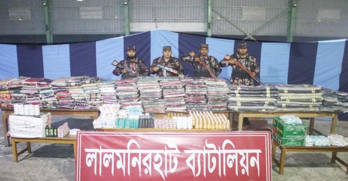 লালমনিরহাট সীমান্ত থেকে ৭ দিনে বিপুল পরিমাণ মাদক জব্দ