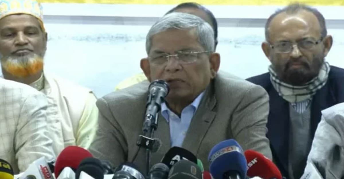 সংস্কারের নামে অনির্বাচিত সরকারকে দেশ চালাতে দেওয়া যায় না: মির্জা ফখরুল