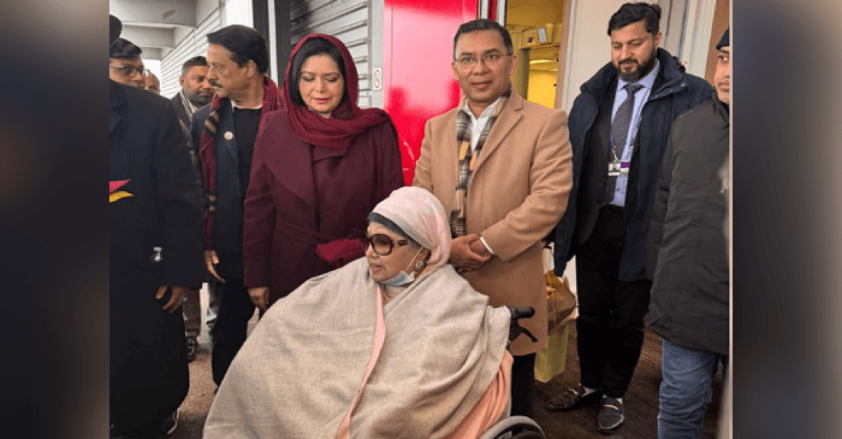 খালেদা জিয়াকে লন্ডন ক্লিনিকে নিয়ে গেলেন তারেক রহমান