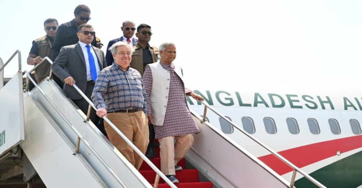 প্রধান উপদেষ্টা ও জাতিসংঘ মহাসচিব কক্সবাজারে পৌঁছেছেন
